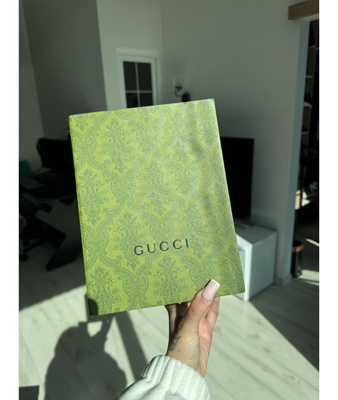 GUCCI Коричневая кожаная сумка через плечо, фото 5