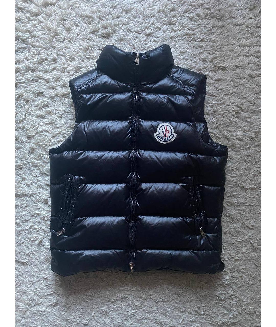 MONCLER Черный жилет, фото 7