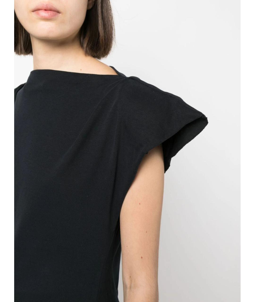 ISABEL MARANT Черная хлопковая футболка, фото 2
