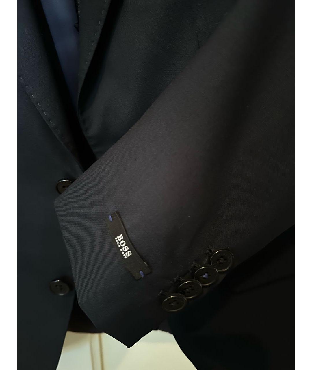 HUGO BOSS Темно-синий шерстяной жакет / жилет, фото 3