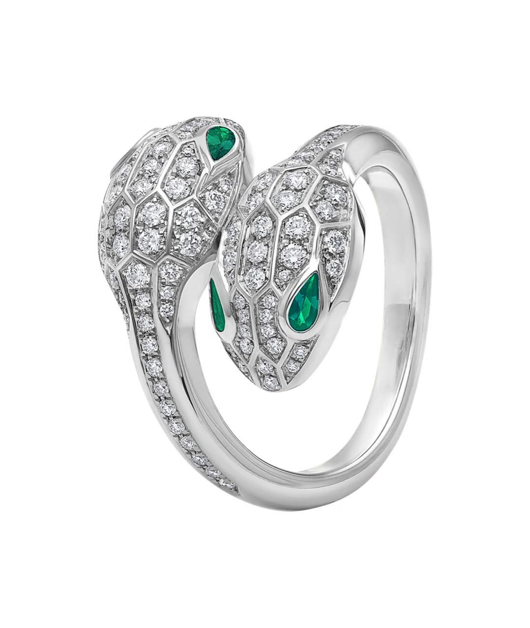 BVLGARI Белое кольцо из белого золота, фото 1