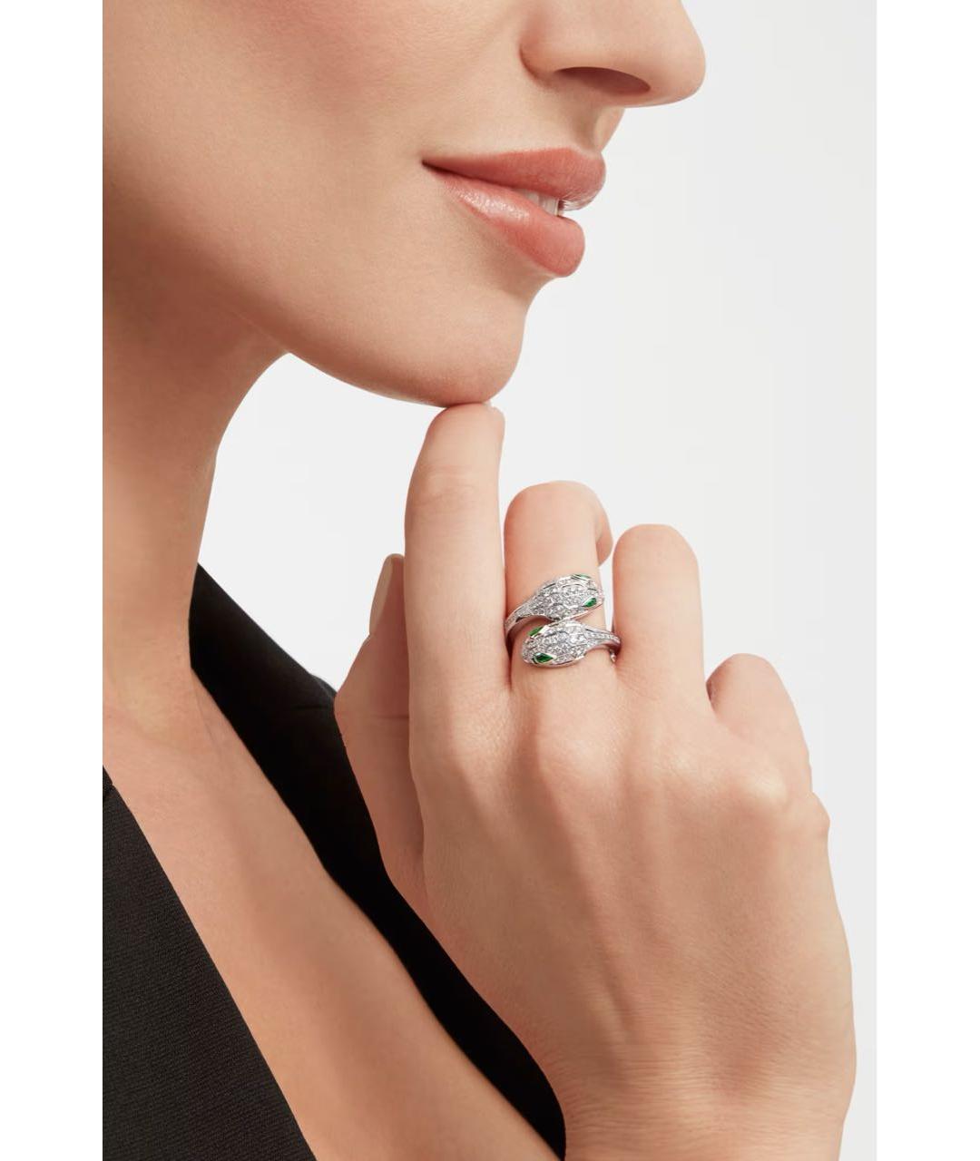 BVLGARI Белое кольцо из белого золота, фото 3