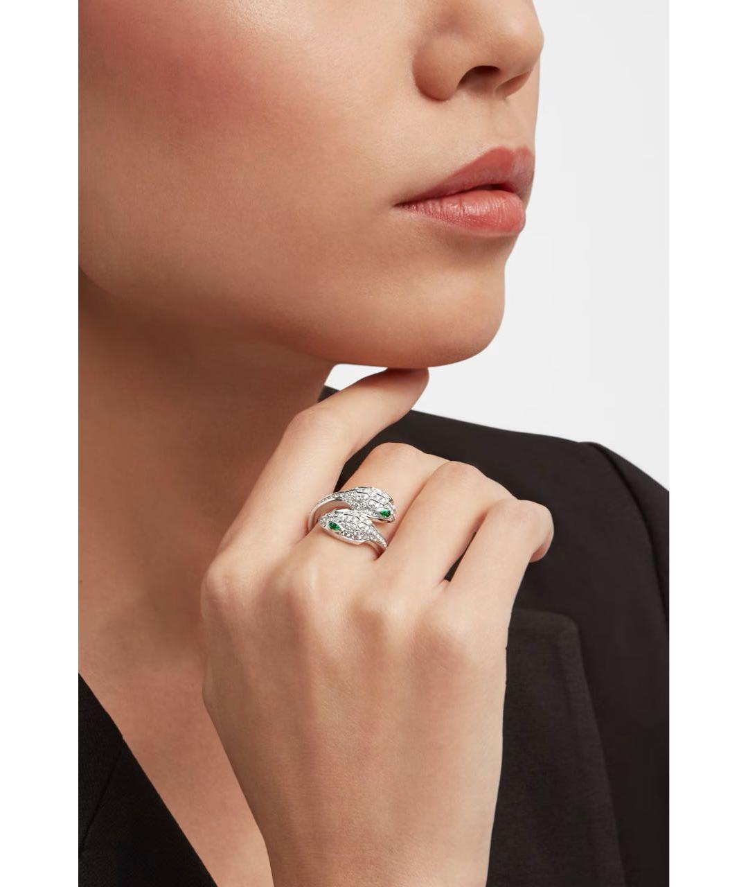 BVLGARI Белое кольцо из белого золота, фото 2