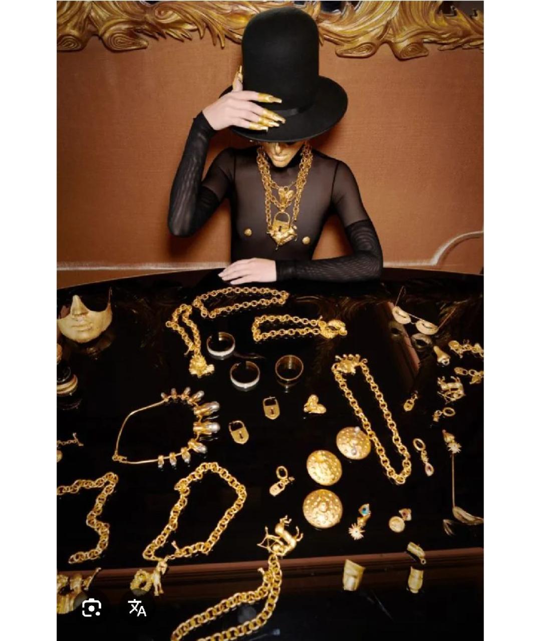 SCHIAPARELLI Золотая металлическая подвеска, фото 8