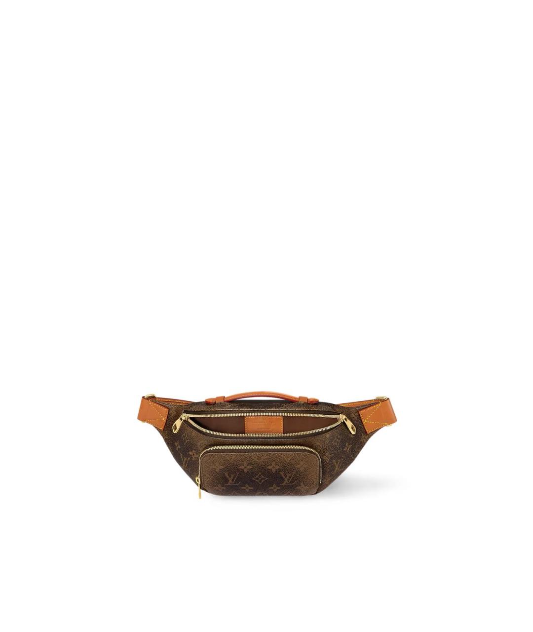 LOUIS VUITTON Коричневая поясная сумка, фото 4