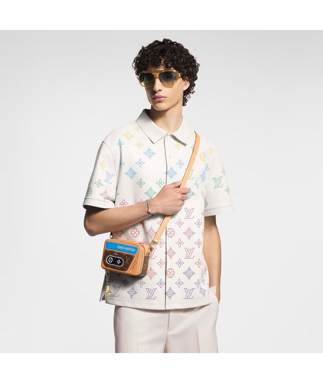 LOUIS VUITTON Бежевая сумка на плечо, фото 5