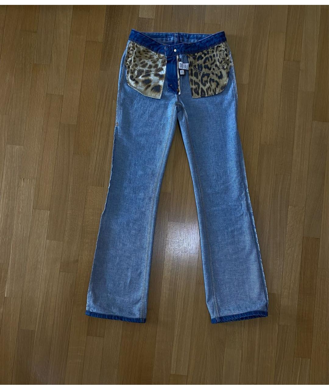 ROBERTO CAVALLI Хлопковые джинсы клеш, фото 3