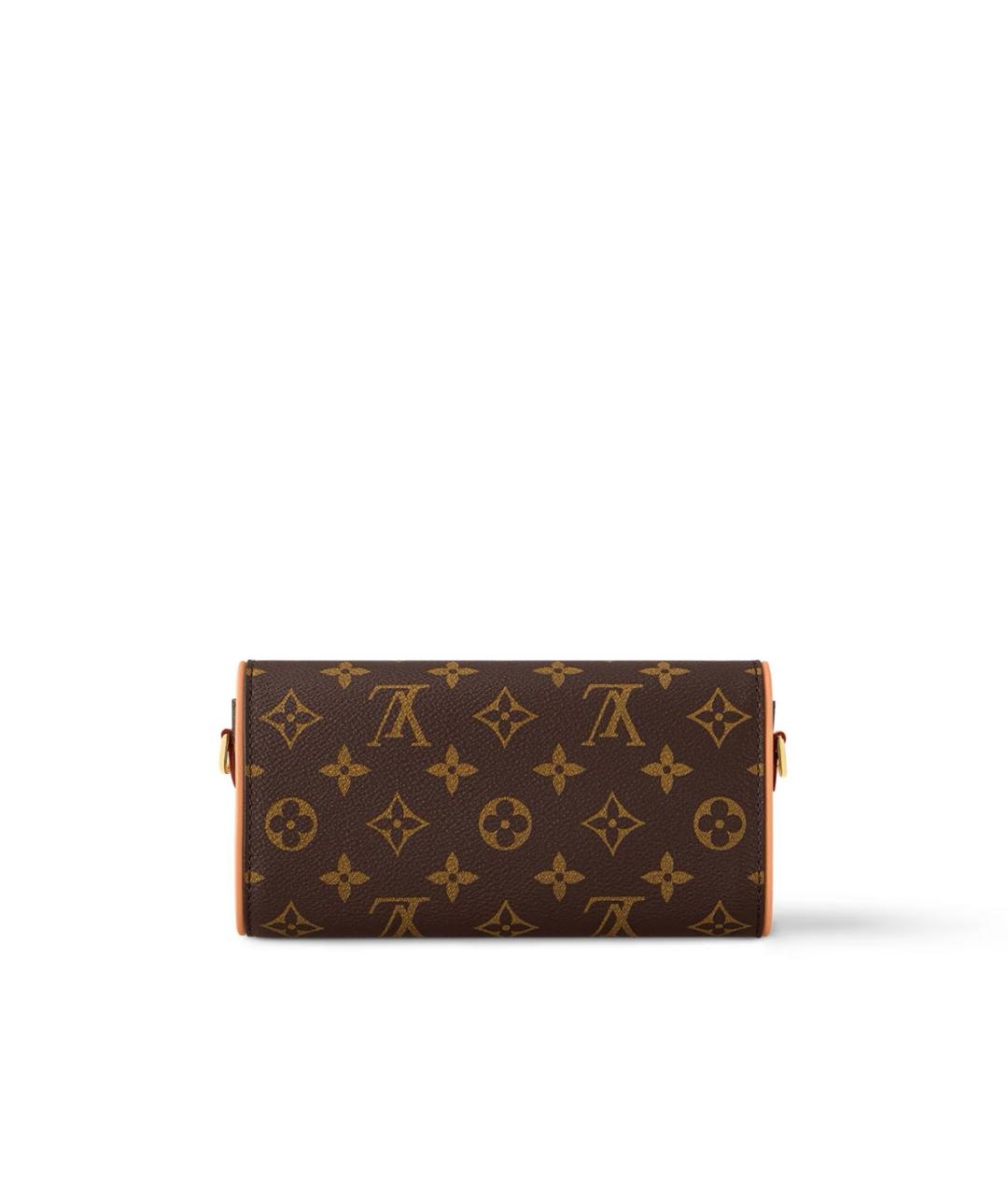 LOUIS VUITTON Коричневая кожаная сумка через плечо, фото 3
