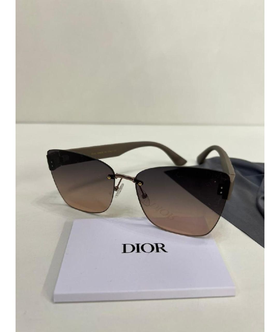 CHRISTIAN DIOR Коричневые солнцезащитные очки, фото 4