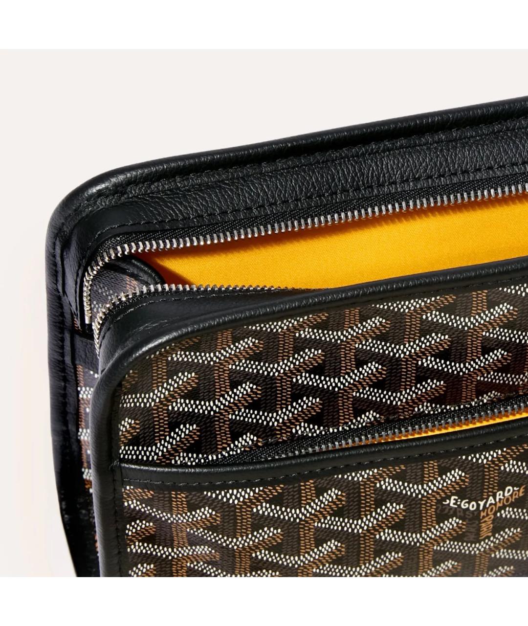 GOYARD Черная барсетка, фото 4