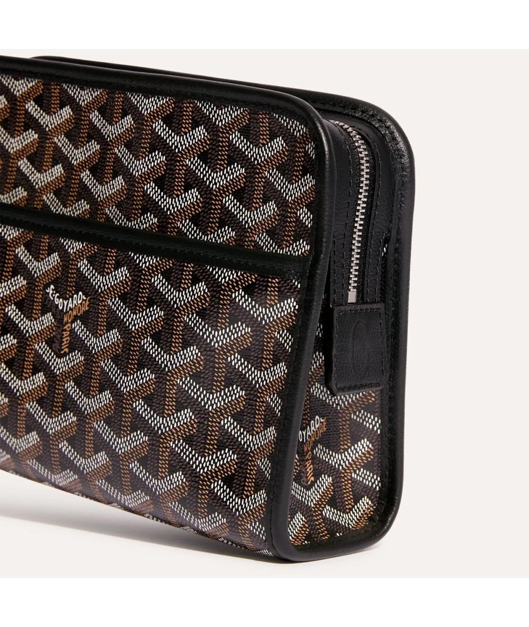 GOYARD Черная барсетка, фото 3