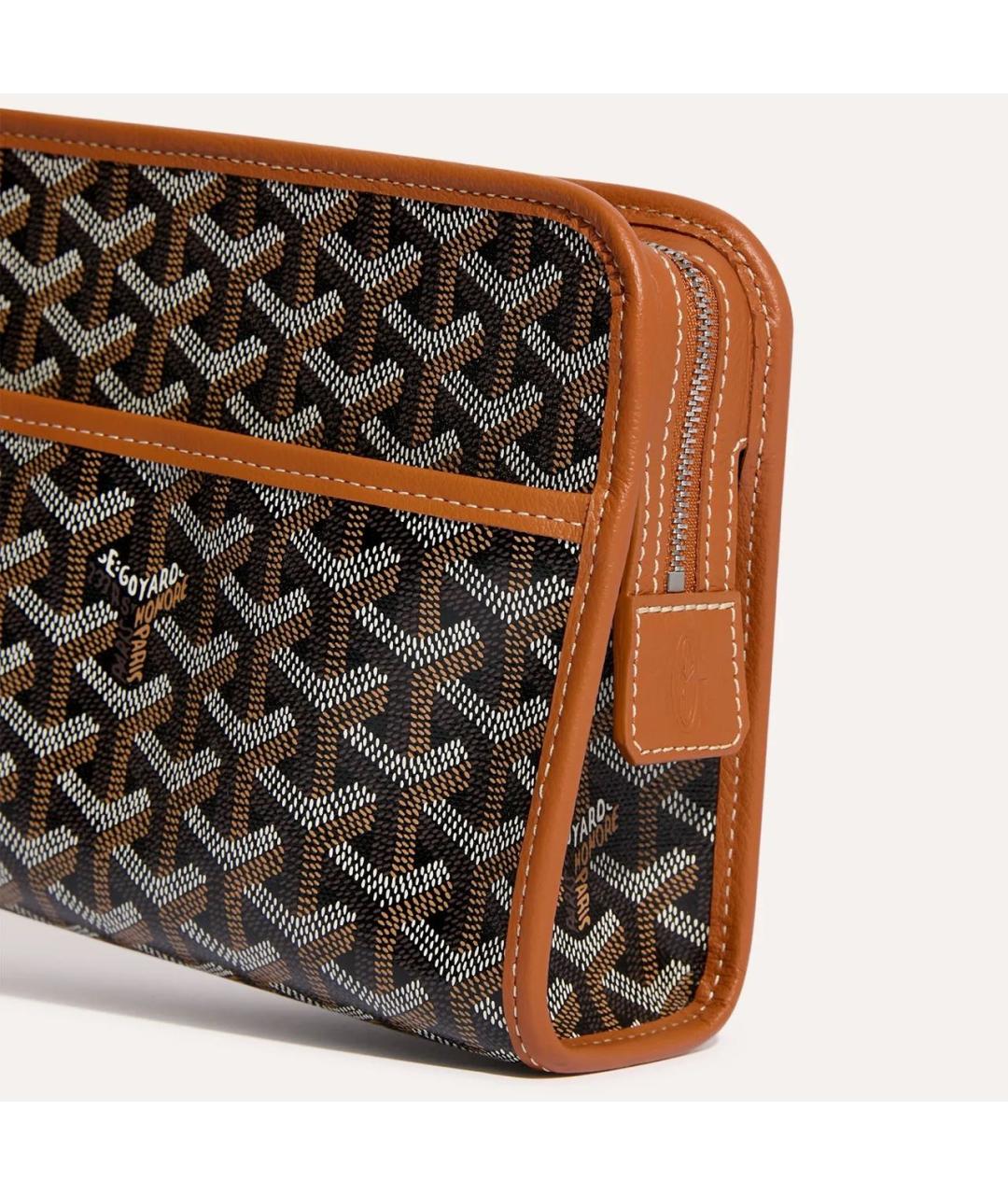 GOYARD Коричневая барсетка, фото 3
