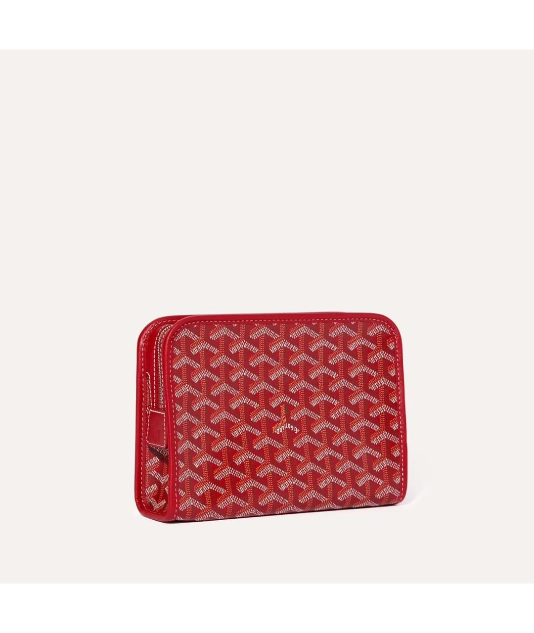 GOYARD Красная барсетка, фото 2