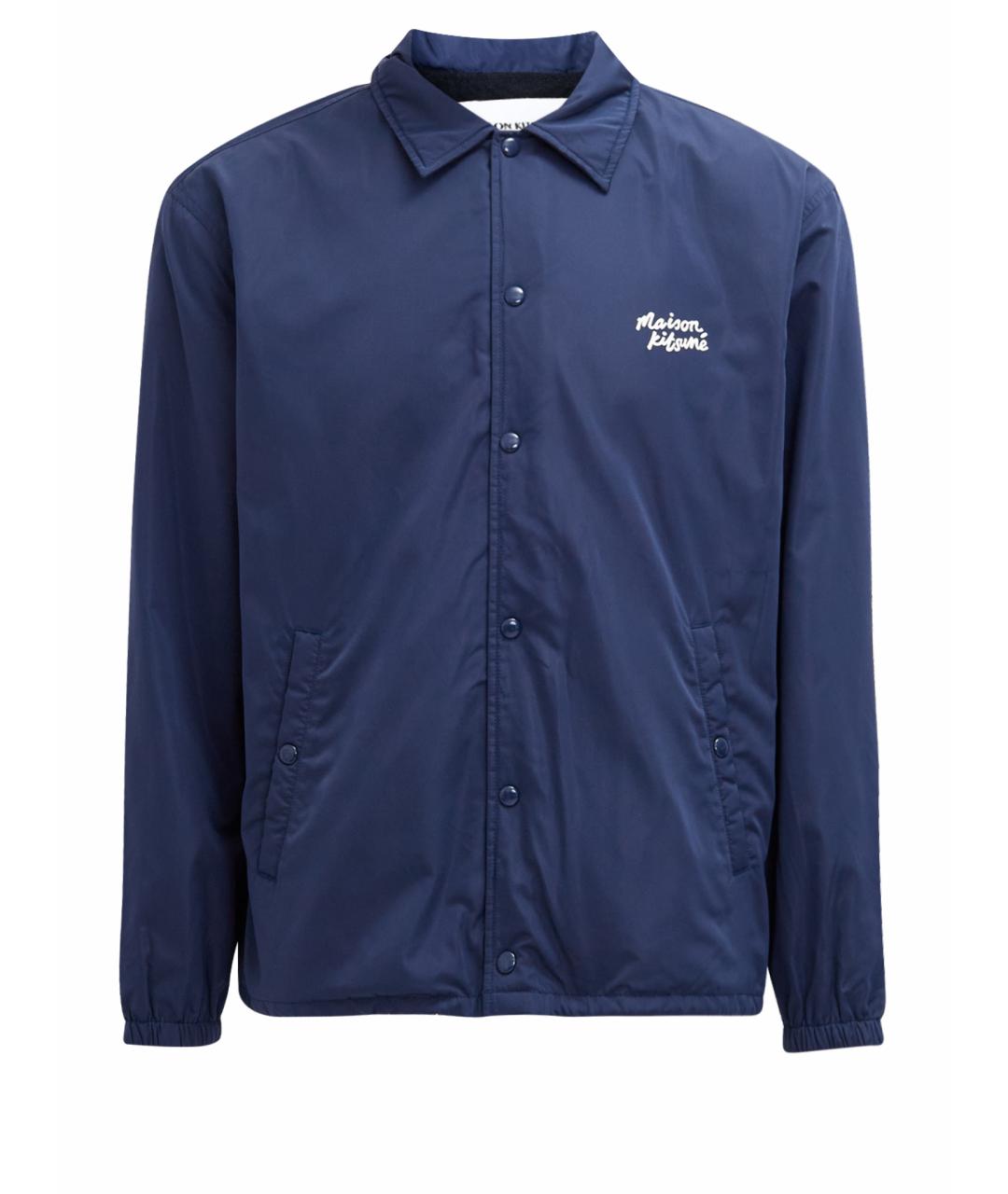 MAISON KITSUNE Синяя полиэстеровая куртка, фото 1