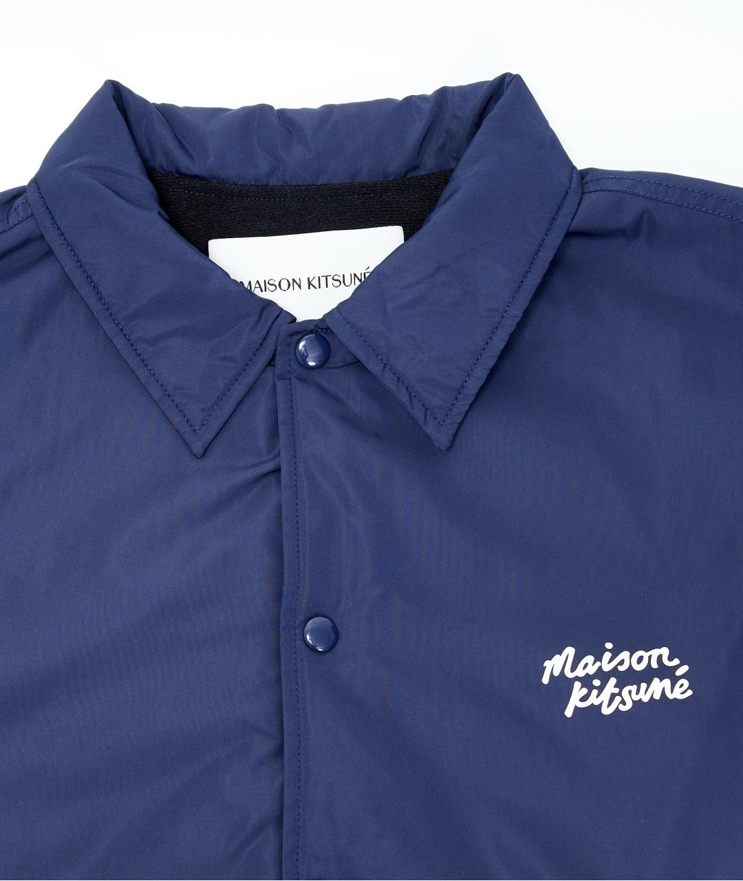 MAISON KITSUNE Синяя полиэстеровая куртка, фото 4