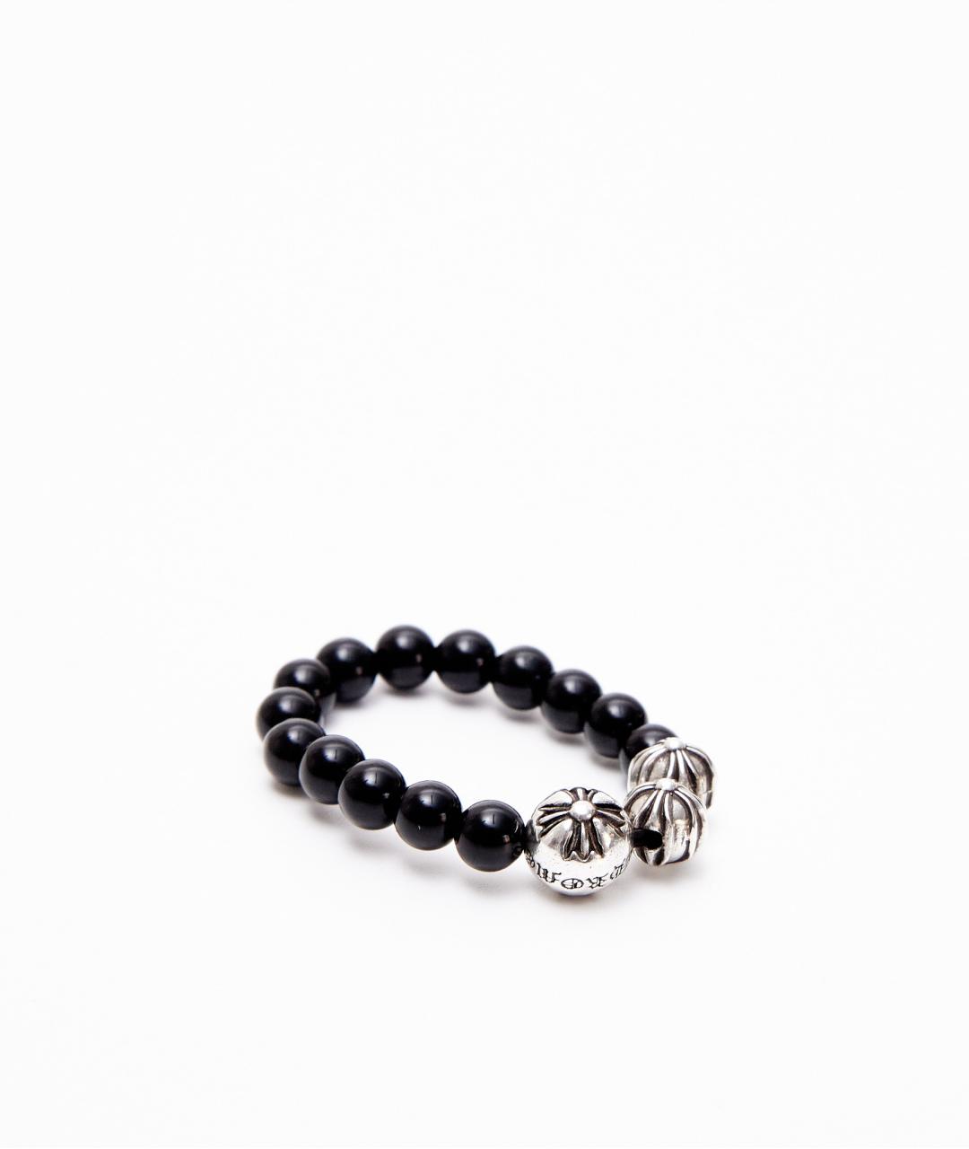 CHROME HEARTS Черное серебряное кольцо, фото 2