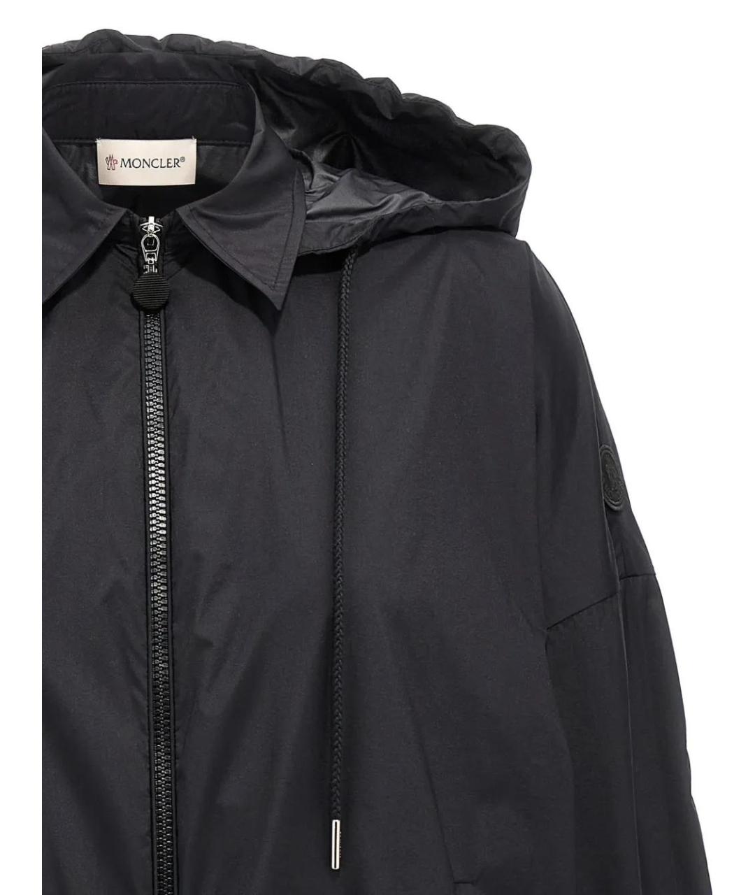 MONCLER Черная полиамидовая парка, фото 4
