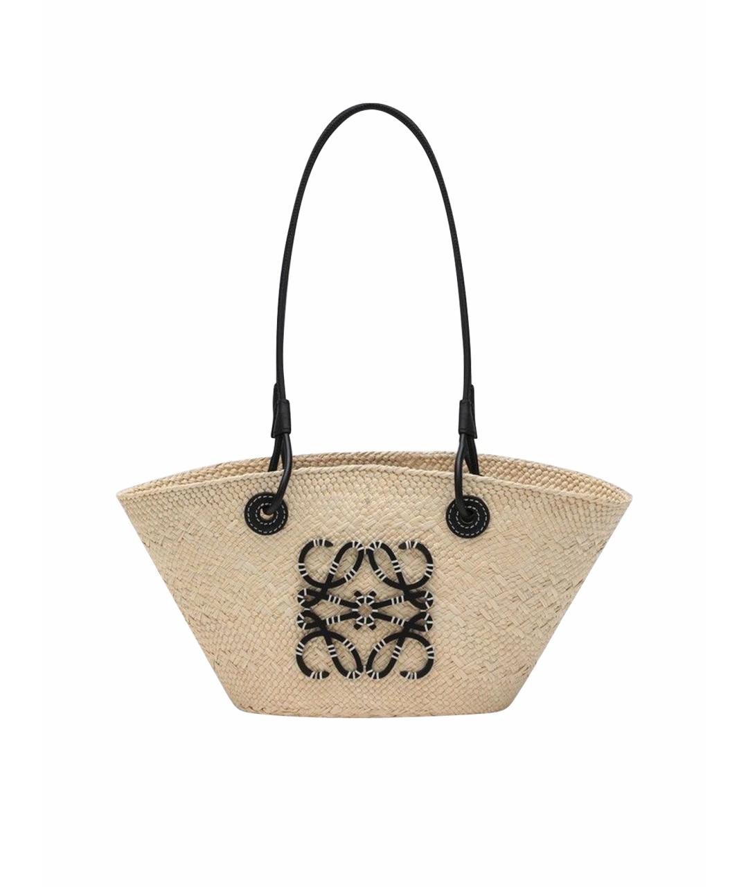 LOEWE Бежевая сумка тоут, фото 1
