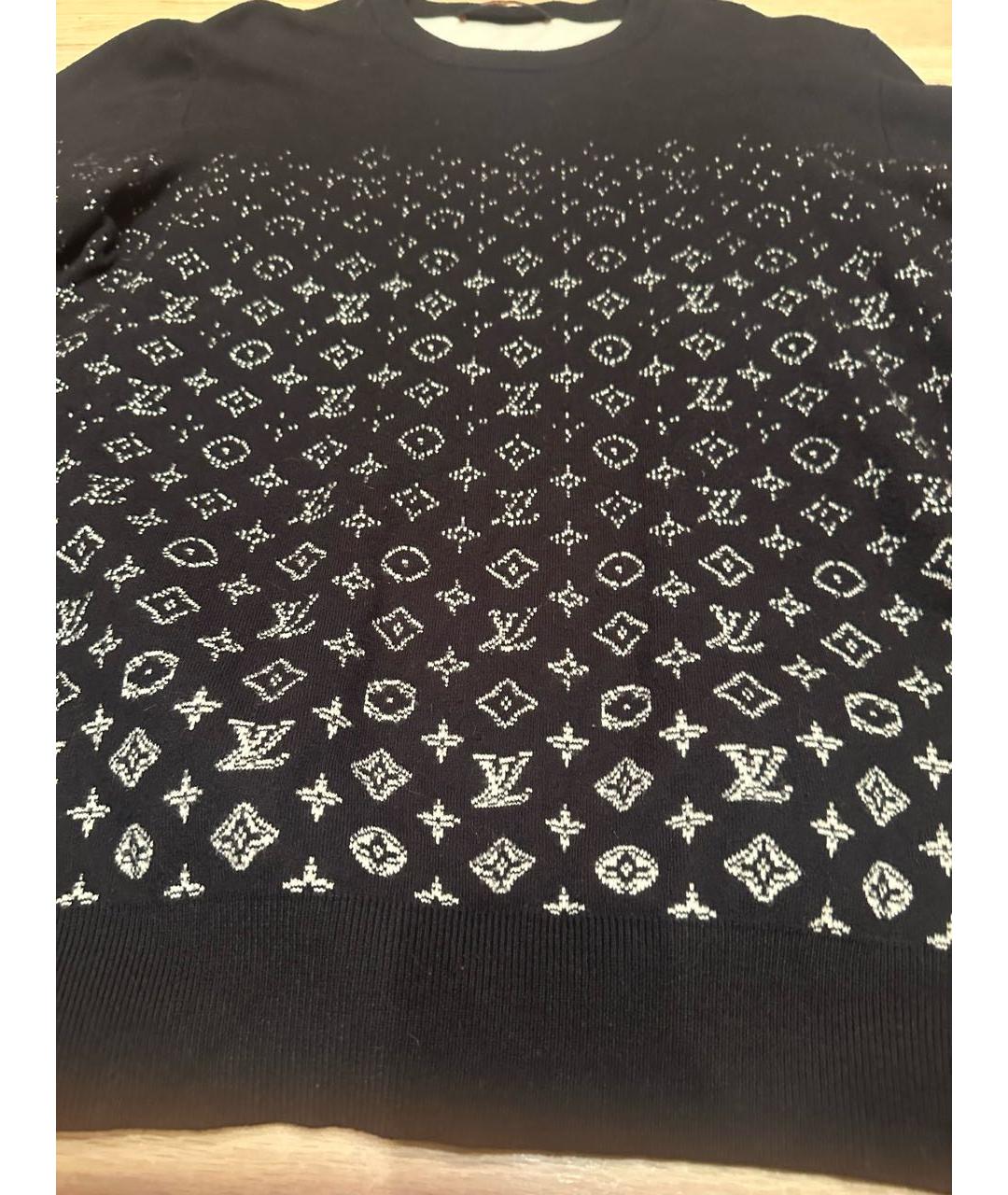 LOUIS VUITTON Черный хлопковый джемпер / свитер, фото 2