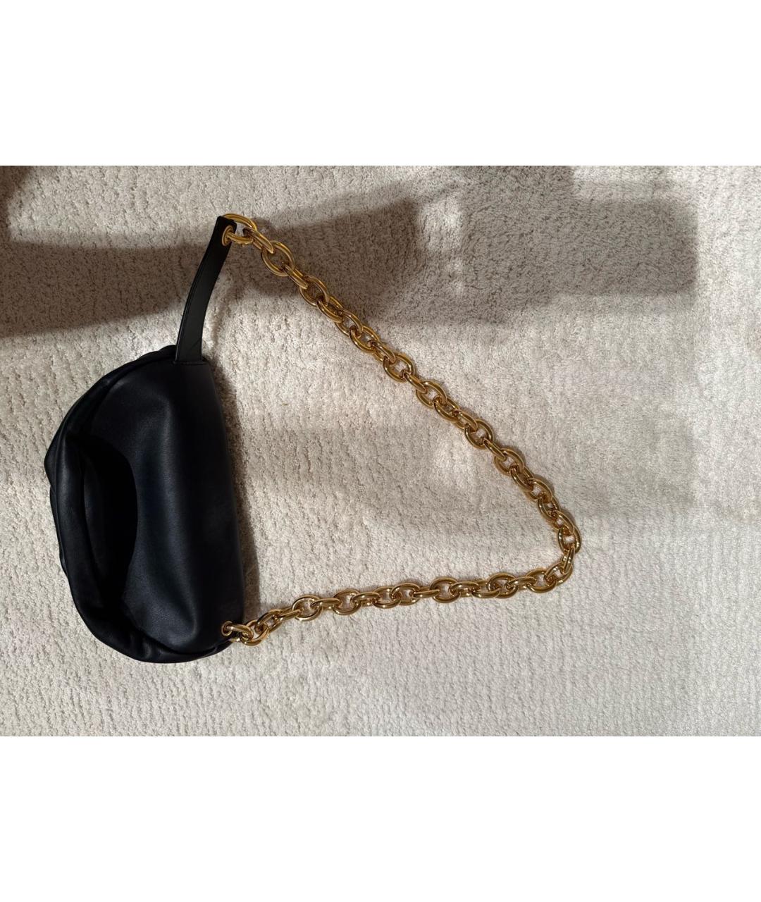 BOTTEGA VENETA Черная кожаная поясная сумка, фото 4