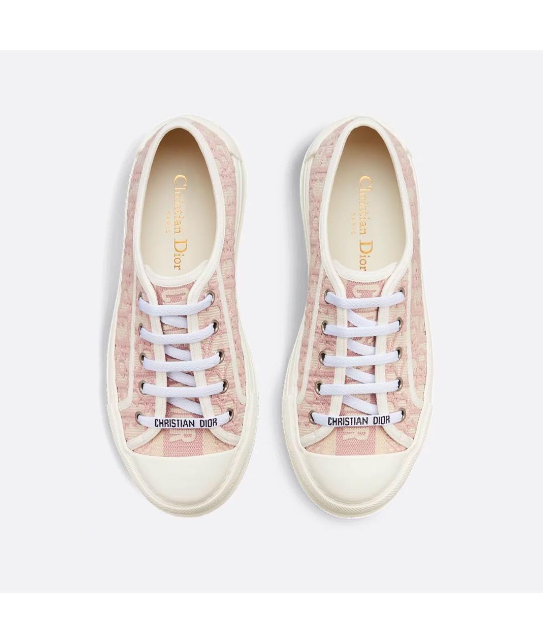 CHRISTIAN DIOR Розовые текстильные кеды, фото 2
