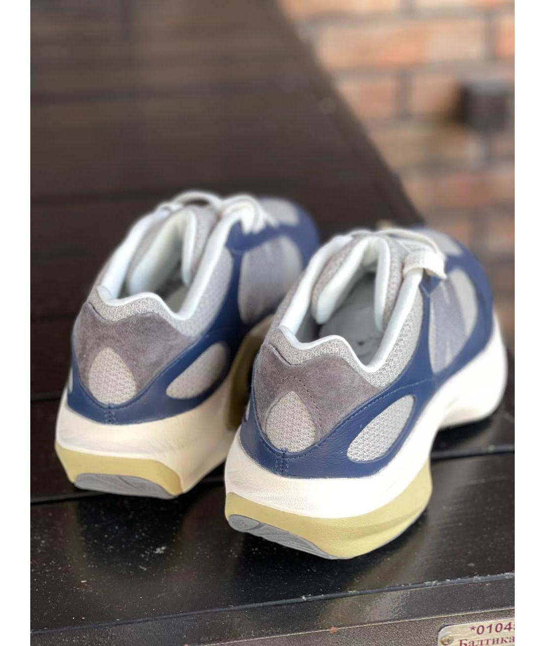 NEW BALANCE Темно-синие кожаные низкие кроссовки / кеды, фото 7