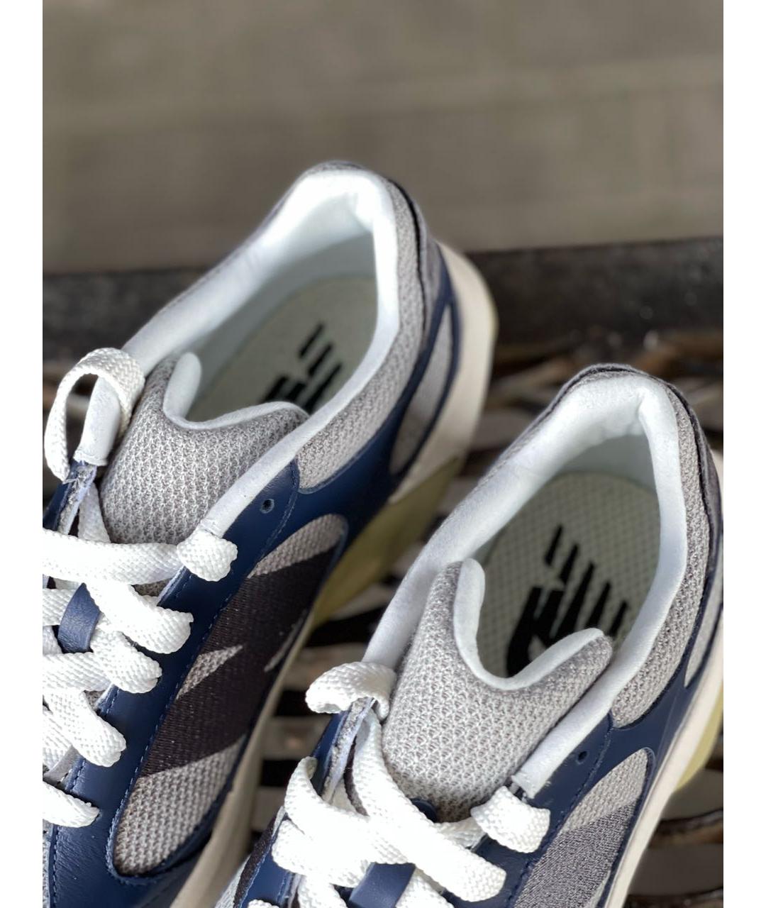 NEW BALANCE Темно-синие кожаные низкие кроссовки / кеды, фото 5