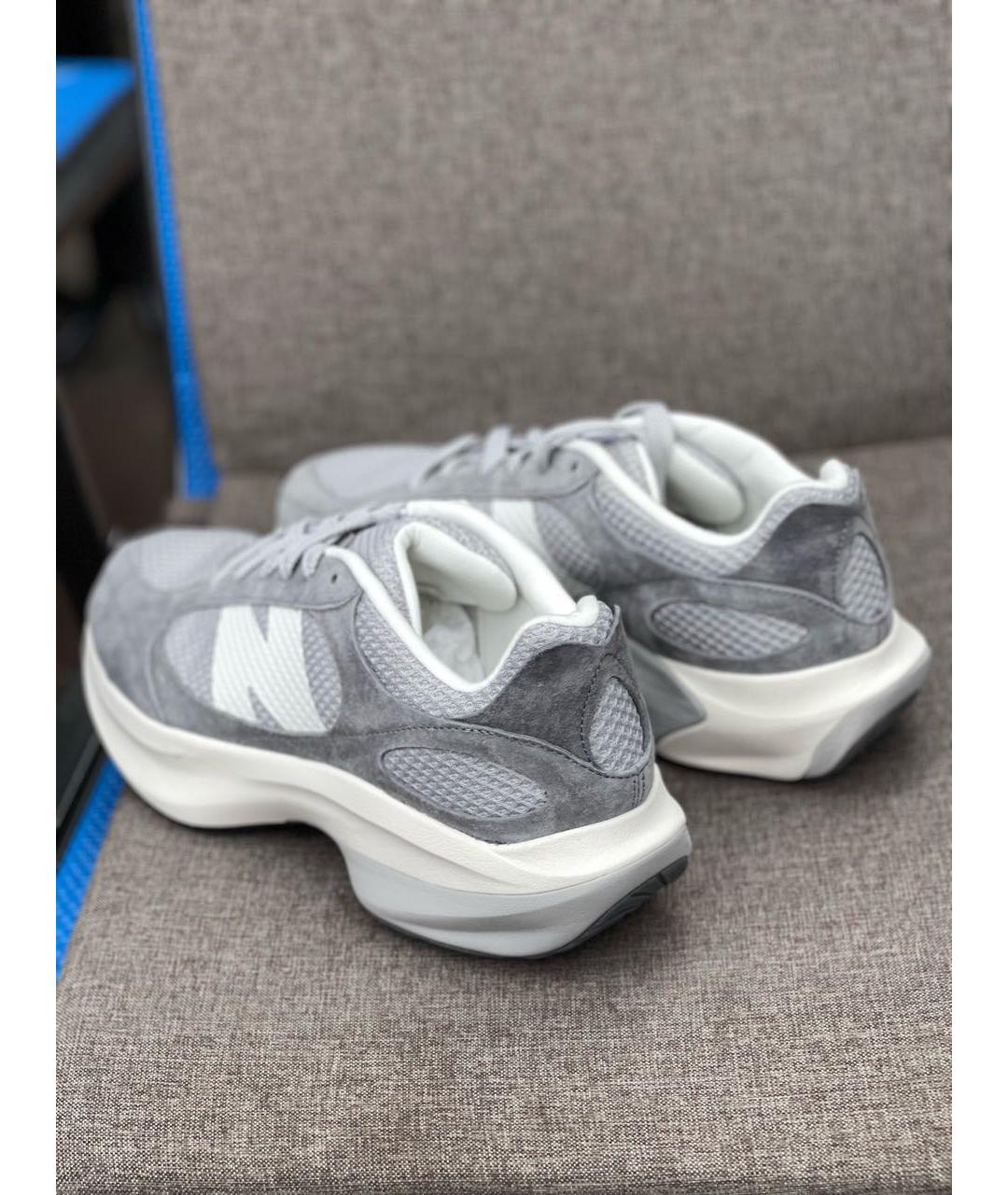 NEW BALANCE Серые замшевые низкие кроссовки / кеды, фото 5