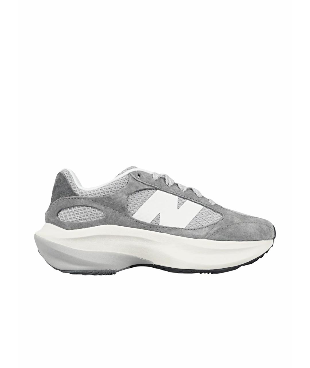 NEW BALANCE Серые замшевые низкие кроссовки / кеды, фото 1