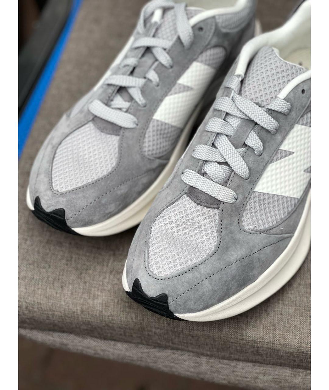 NEW BALANCE Серые замшевые низкие кроссовки / кеды, фото 6