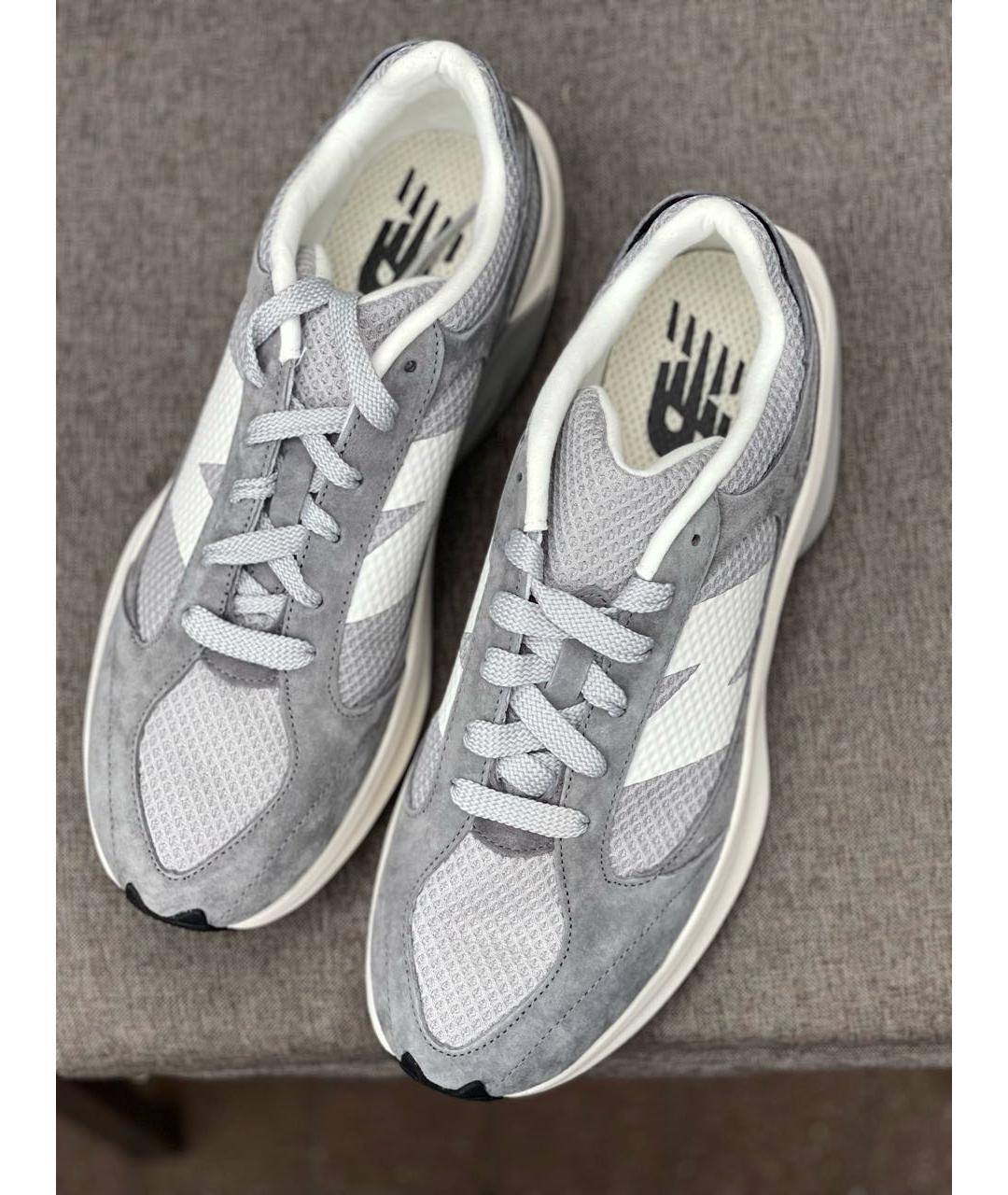 NEW BALANCE Серые замшевые низкие кроссовки / кеды, фото 3