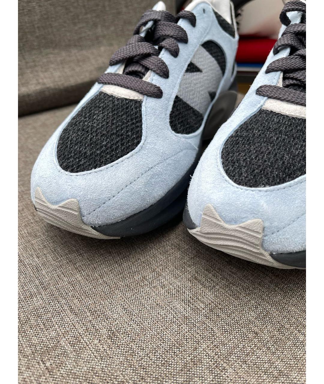 NEW BALANCE Голубые замшевые низкие кроссовки / кеды, фото 6