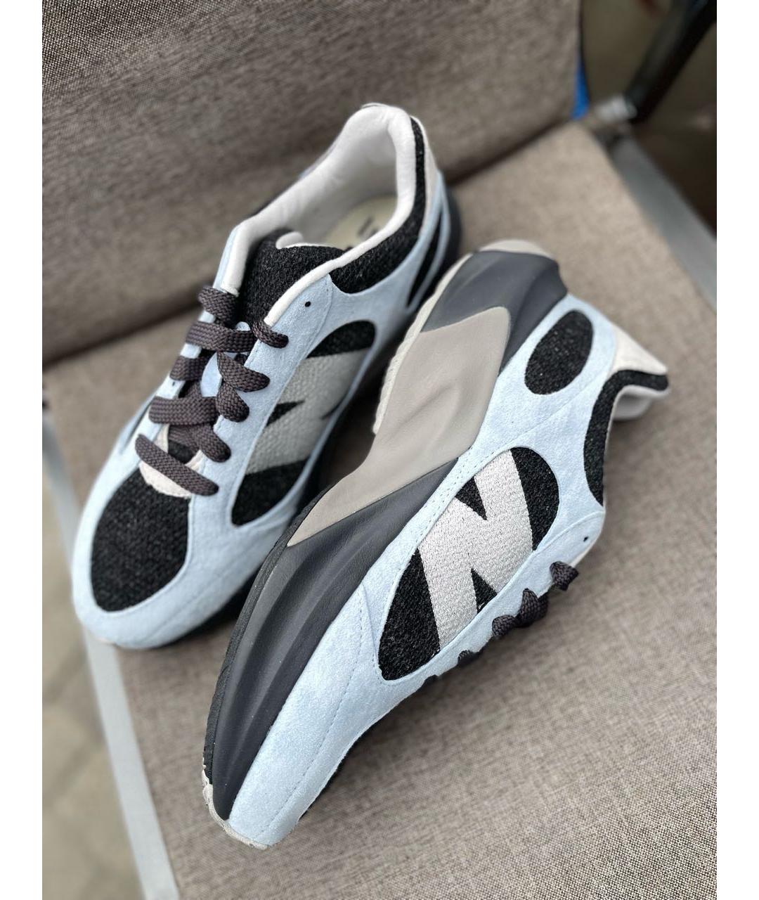 NEW BALANCE Голубые замшевые низкие кроссовки / кеды, фото 3