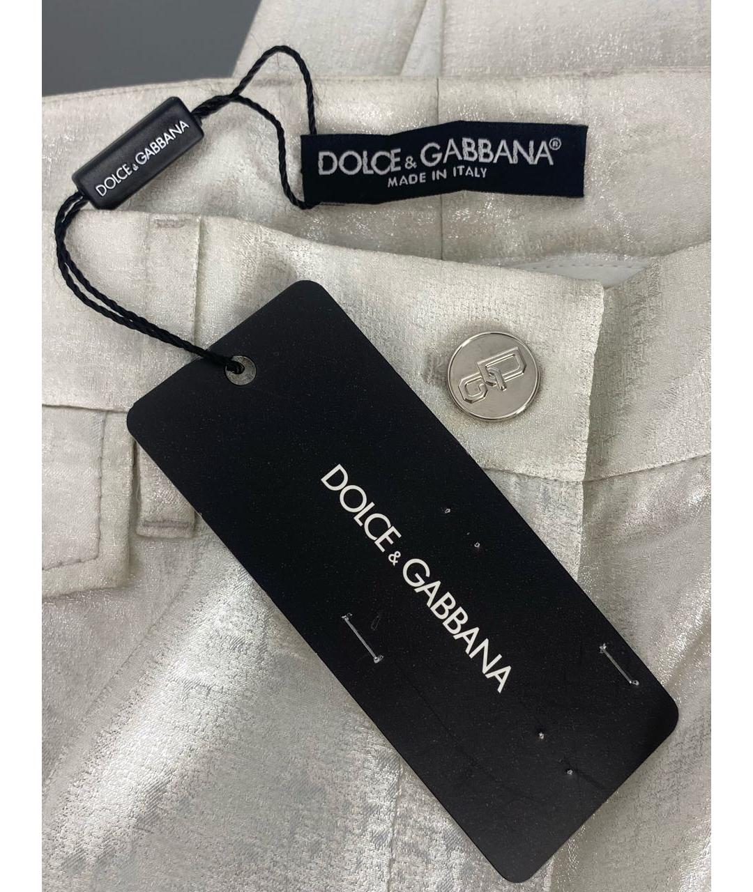 DOLCE&GABBANA Хлопковые прямые брюки, фото 6