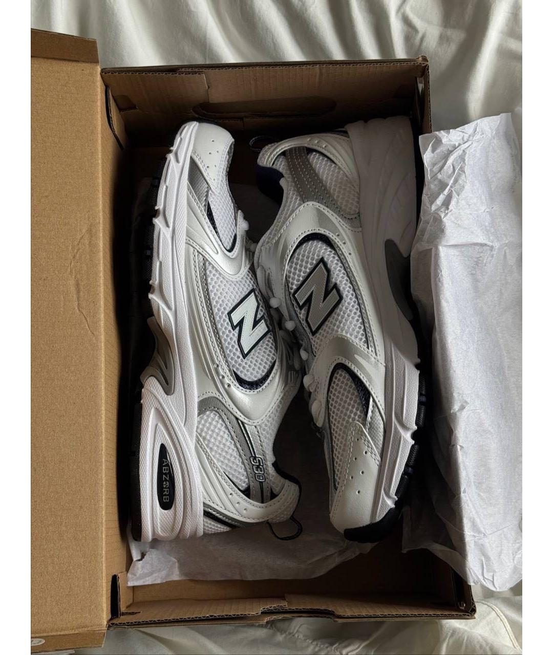 NEW BALANCE Темно-синие текстильные кроссовки, фото 2