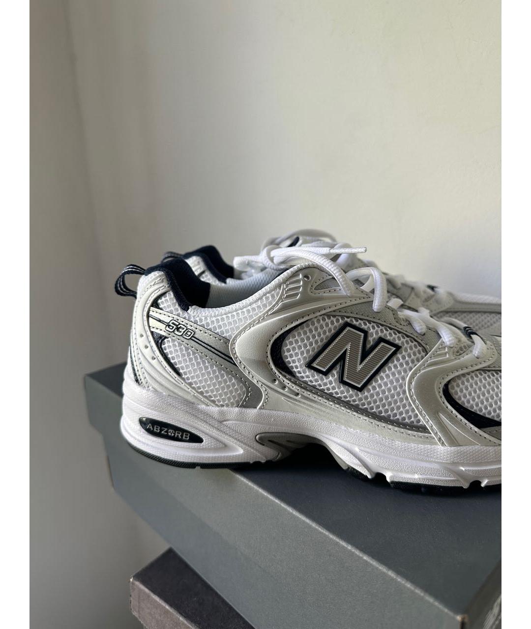 NEW BALANCE Темно-синие текстильные кроссовки, фото 3