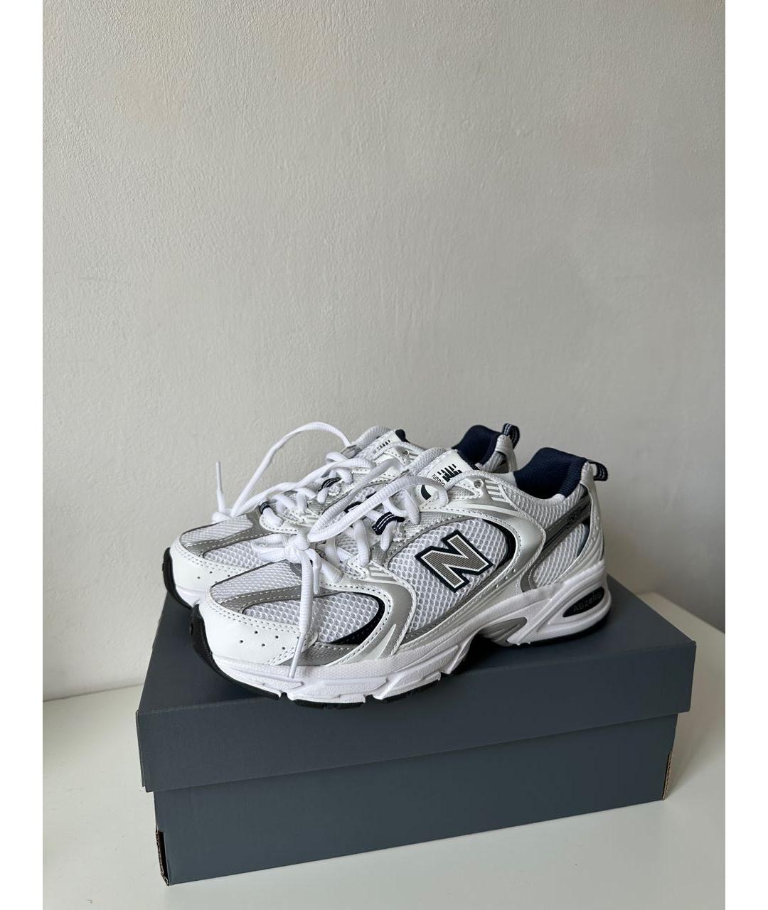 NEW BALANCE Темно-синие текстильные кроссовки, фото 6