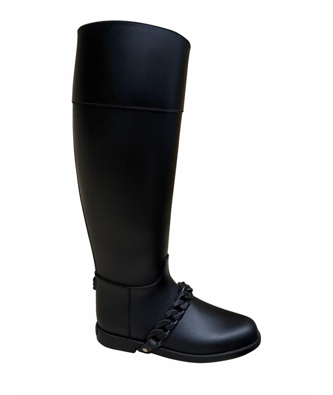 GIVENCHY Черные резиновые сапоги, фото 1