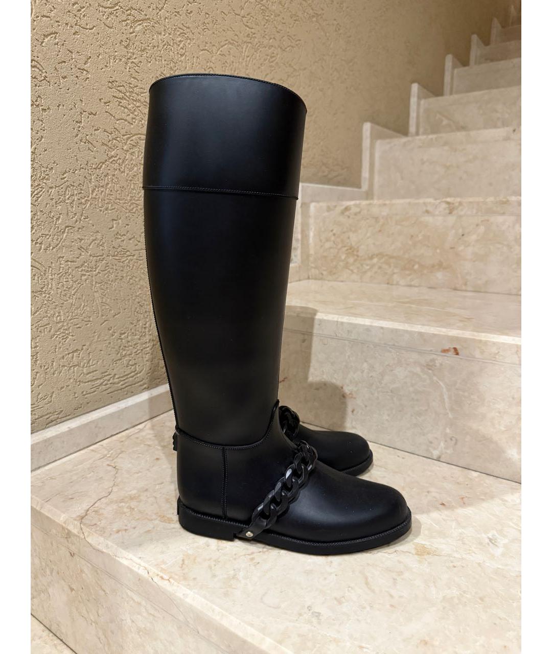 GIVENCHY Черные резиновые сапоги, фото 2