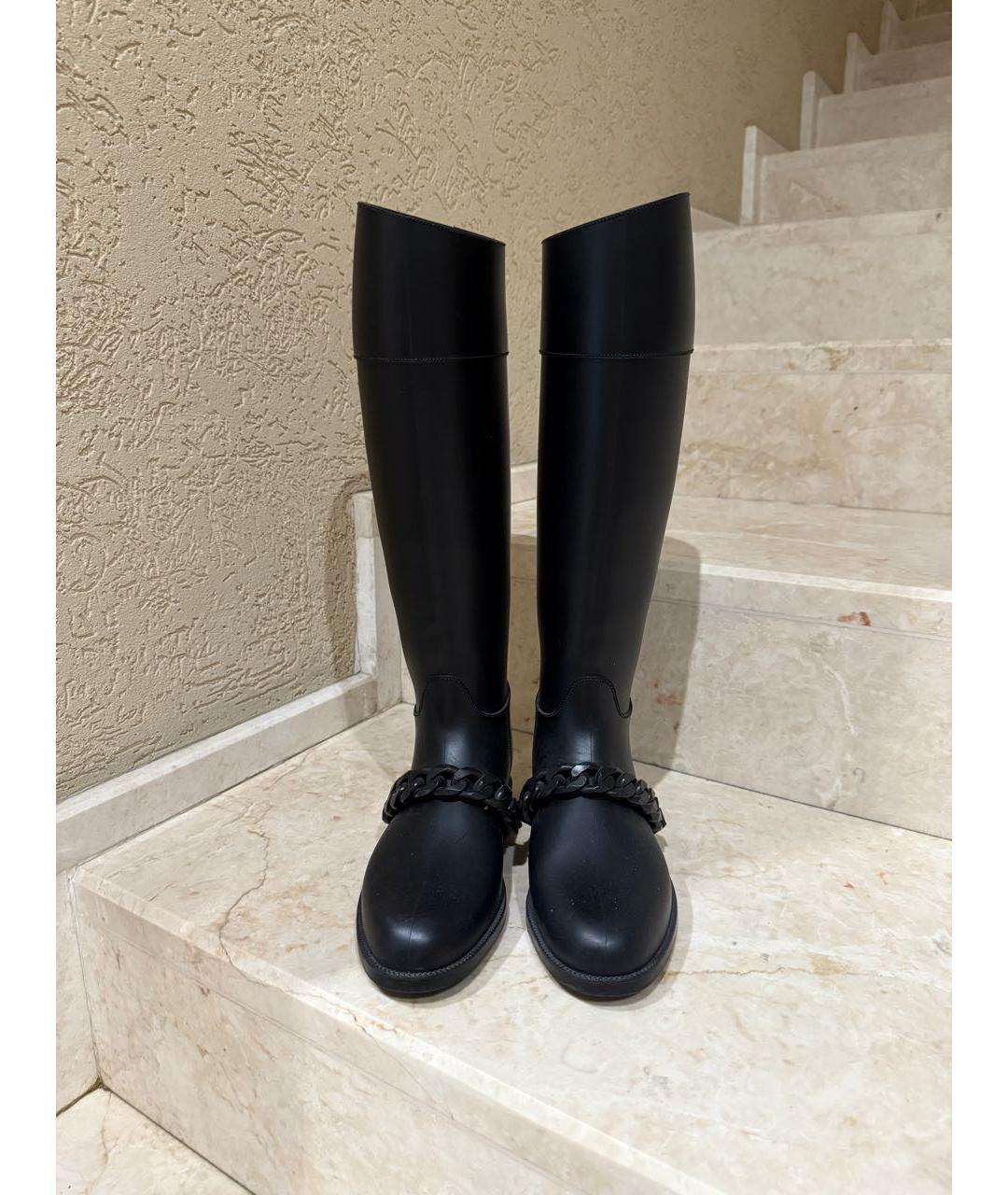 GIVENCHY Черные резиновые сапоги, фото 4