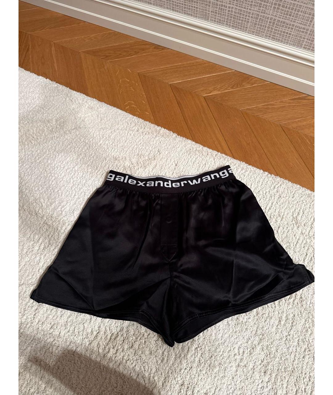 ALEXANDER WANG Черные шелковые шорты, фото 5