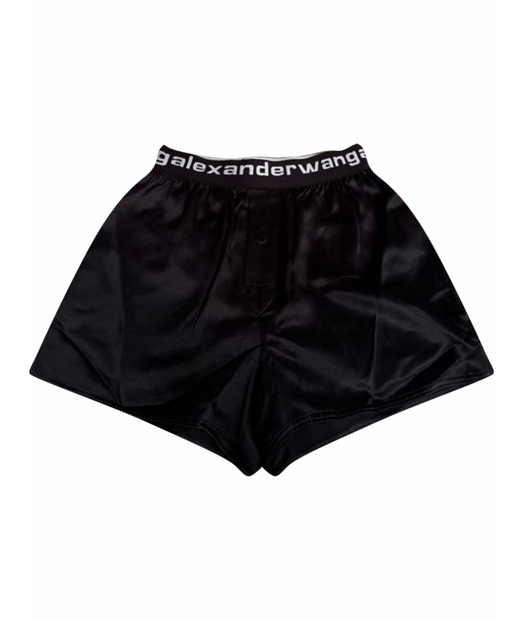 ALEXANDER WANG Черные шелковые шорты, фото 1