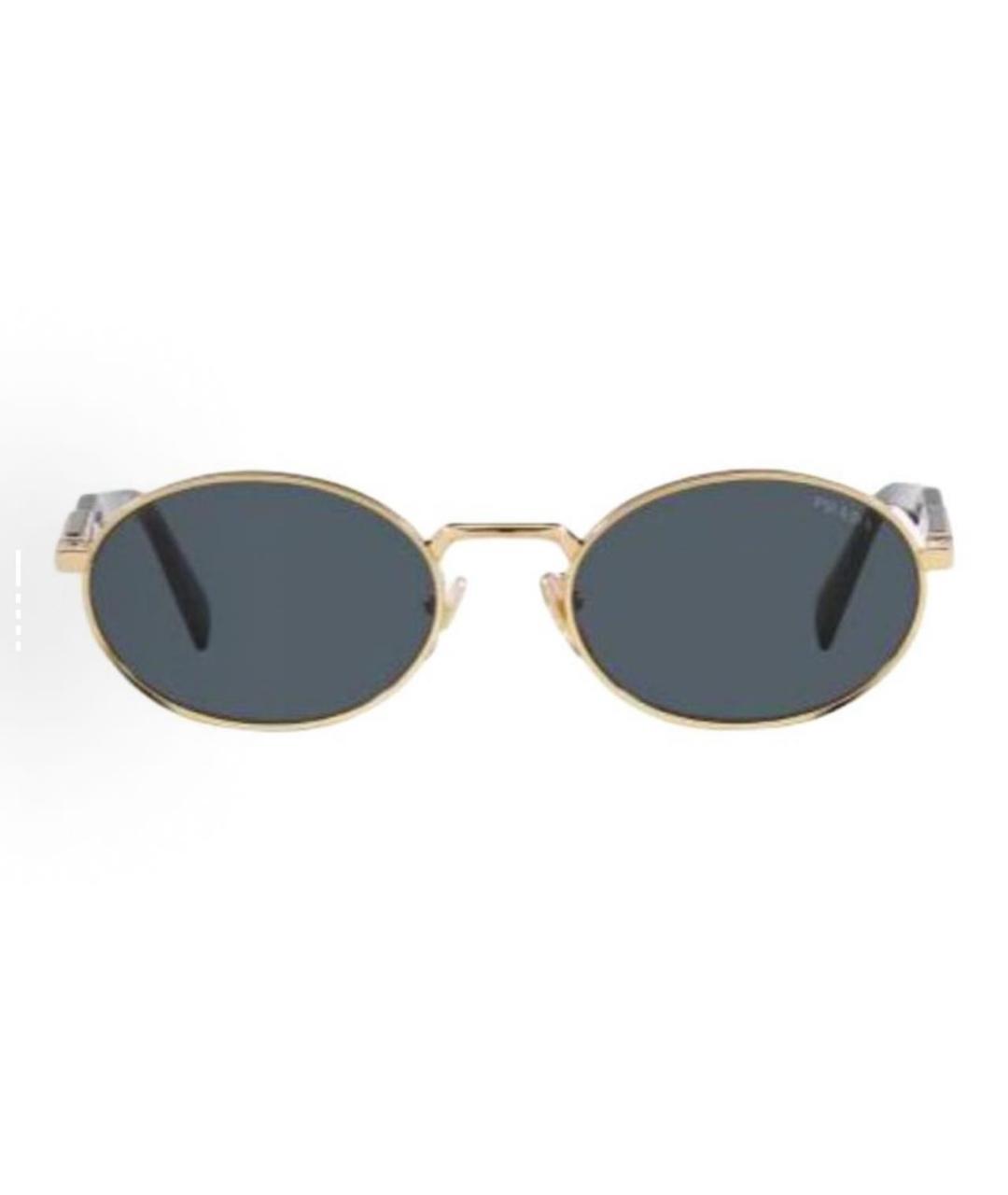 PRADA Черные металлические солнцезащитные очки, фото 3