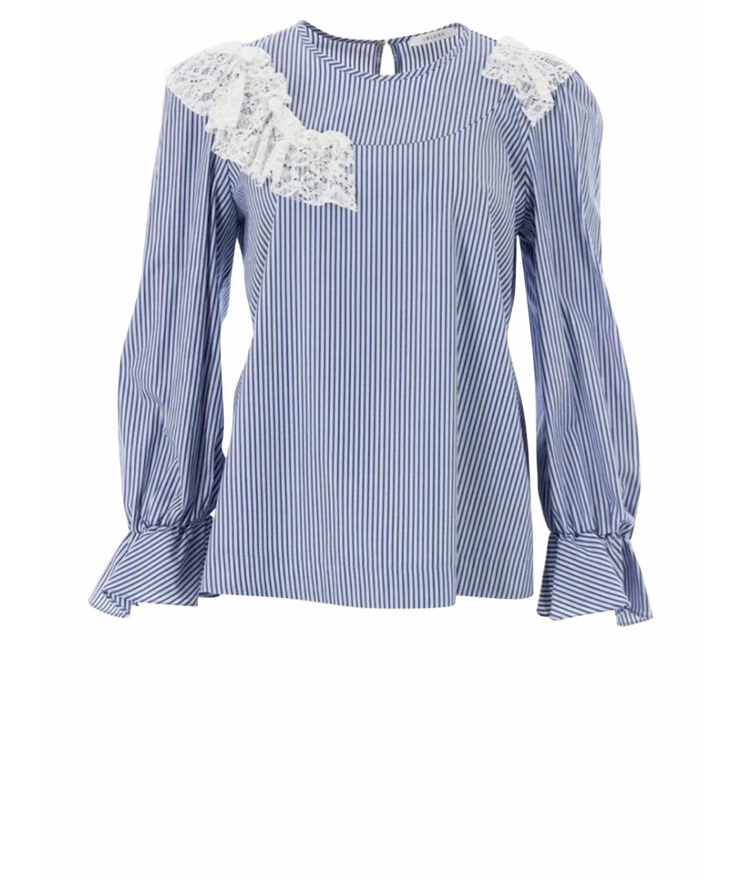 MAX MARA Голубая хлопковая блузы, фото 1