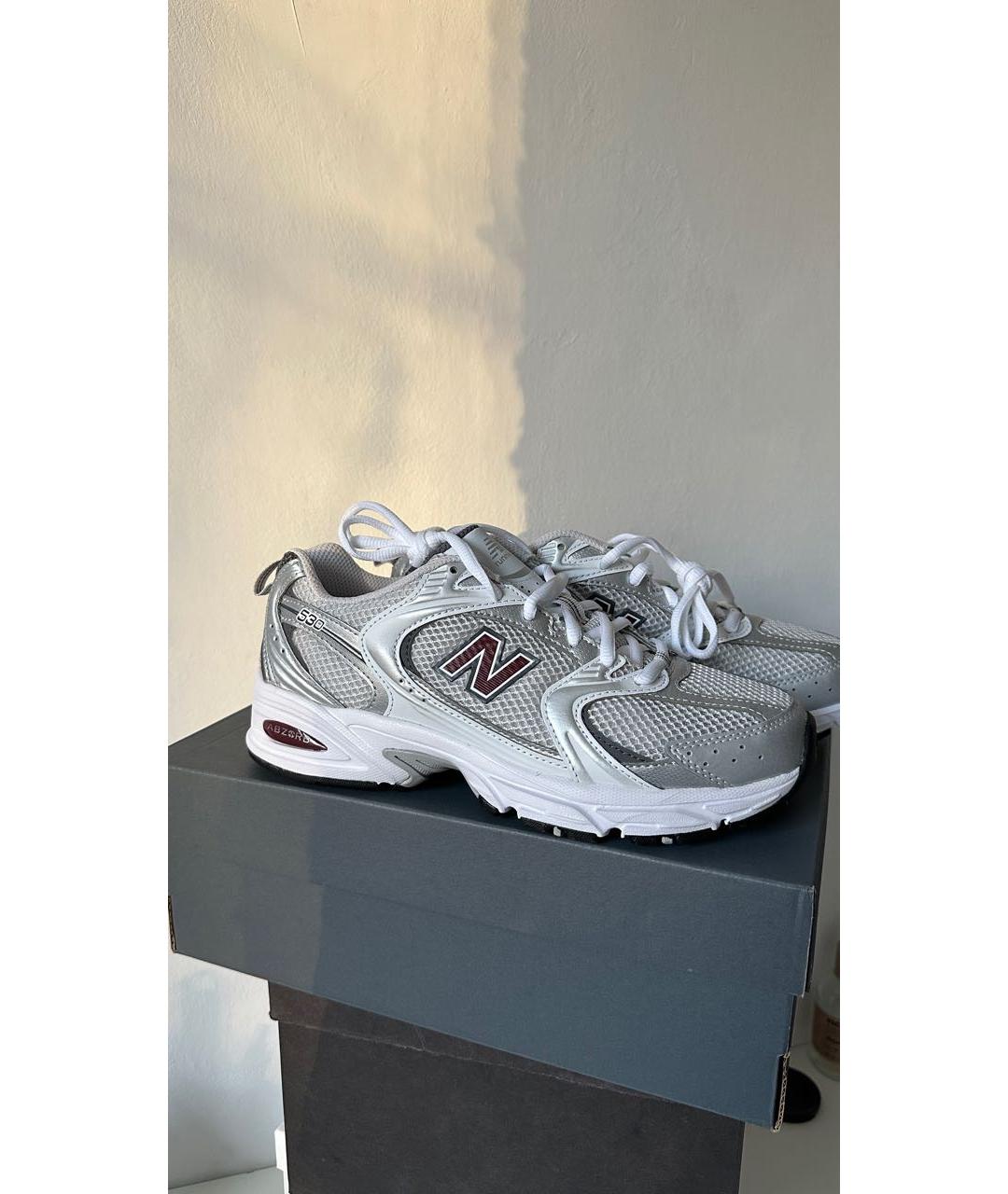 NEW BALANCE Бордовые текстильные кроссовки, фото 6