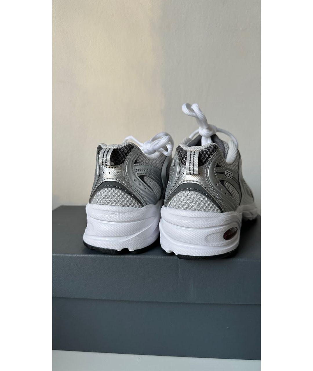NEW BALANCE Бордовые текстильные кроссовки, фото 5