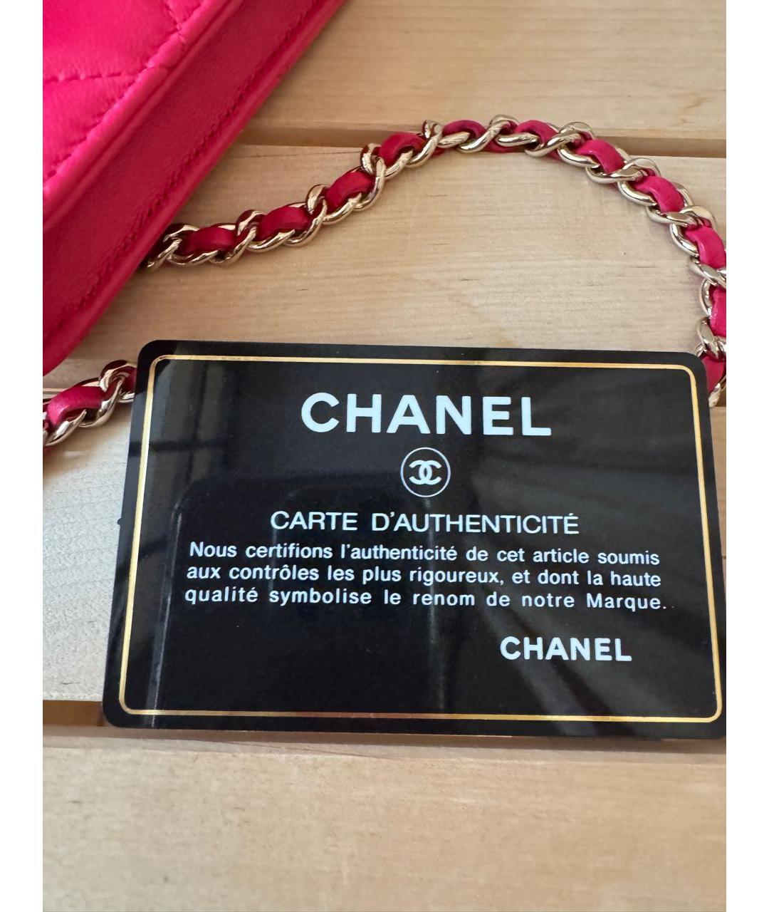 CHANEL Розовая кожаная сумка с короткими ручками, фото 6