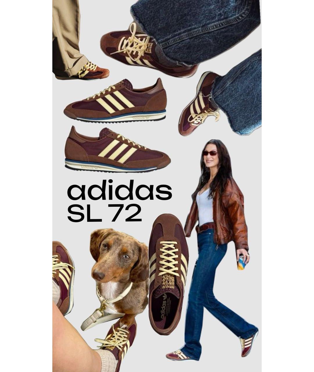 ADIDAS Бордовые замшевые кроссовки, фото 8