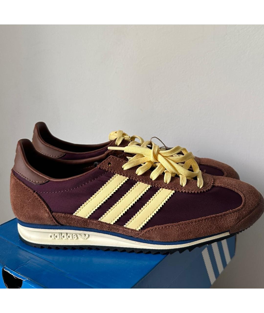 ADIDAS Бордовые замшевые кроссовки, фото 9