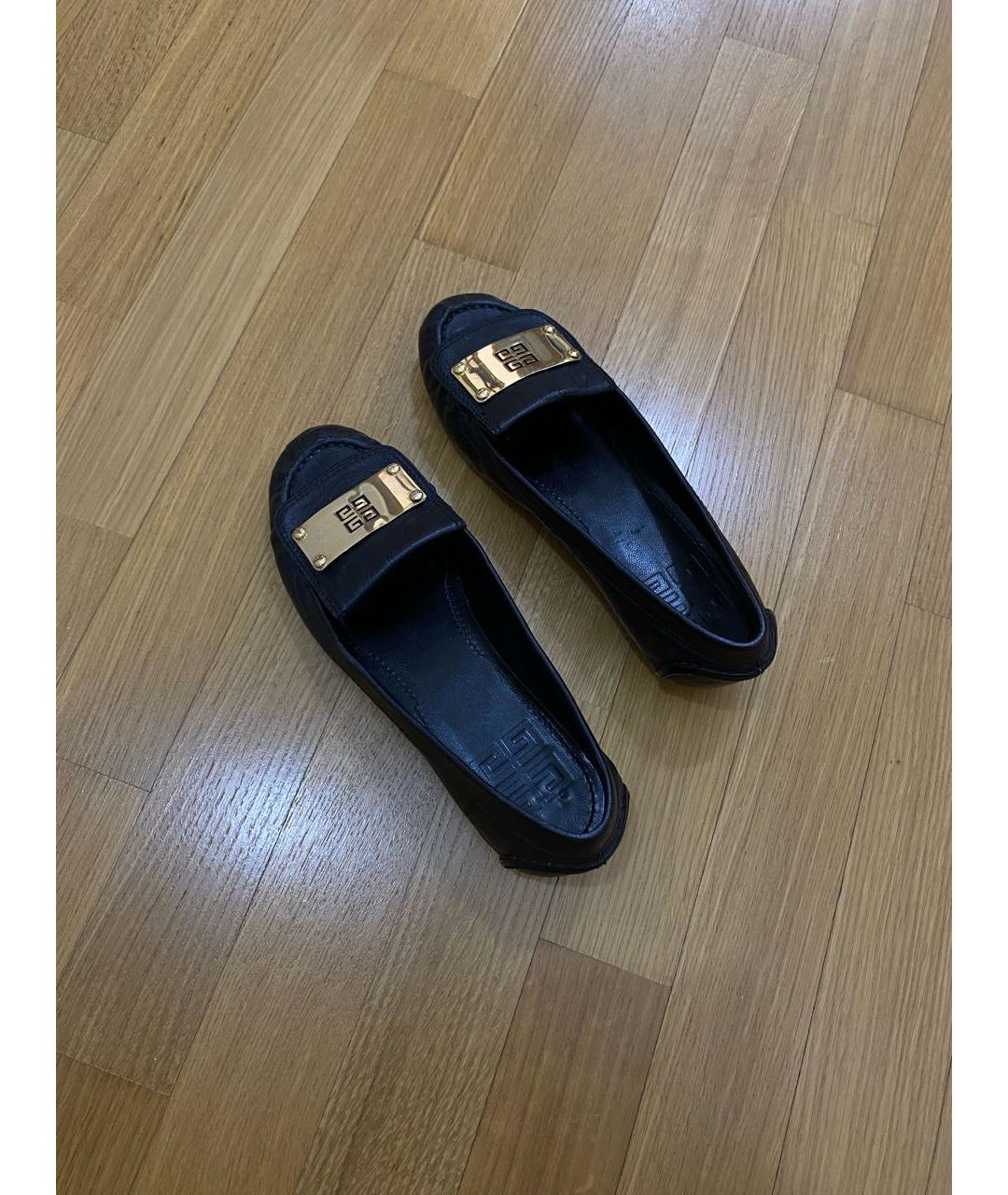 GIVENCHY Черные кожаные туфли, фото 3